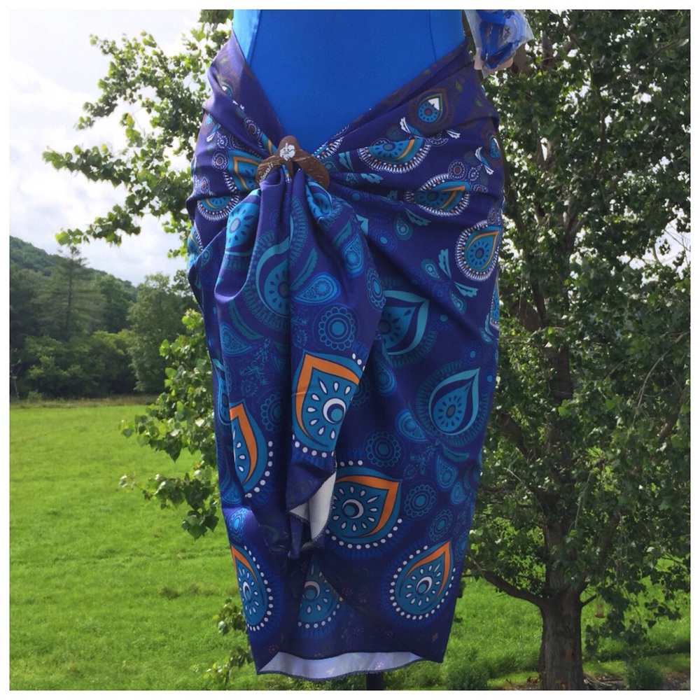 VersatiLe Beach 56” Blanket Swim Cover Sarong Boutique NEW